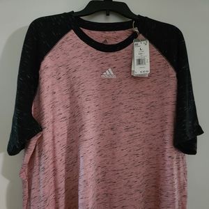 Adidas short sleeve 2 tone pullover shirt